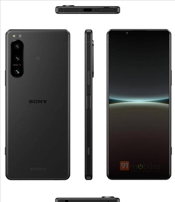 华为手机的耳机孔小
:6英寸小屏旗舰索尼Xperia5IV渲染图出炉：有罕见的3.5mm耳机孔