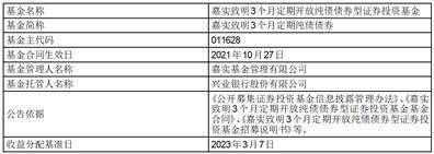 苹果版qq修改计步器:嘉实增强信用定期开放债券型证券 投资基金2023年第一次收益分配公告-第2张图片-太平洋在线下载